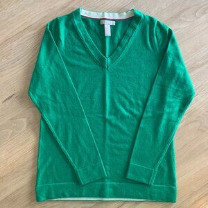 Banana Republic Green V-Neck Sweater